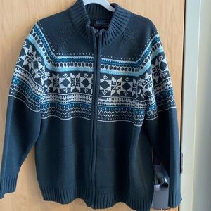 Size L Zip-Up Sweater